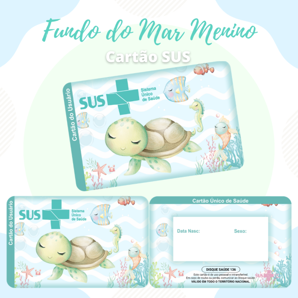Cartão SUS Fundo do Mar