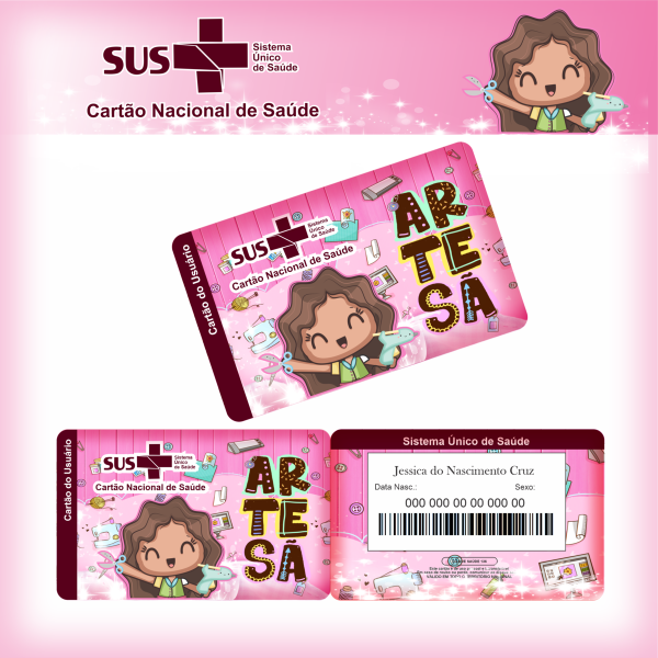 Cartão SUS Profissões Artesã