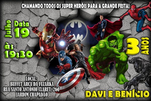 Convite Avengers