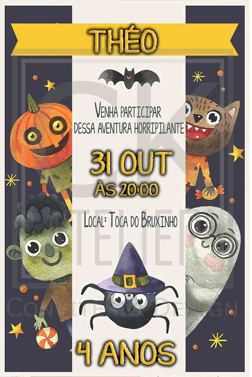 Convite Halloween
