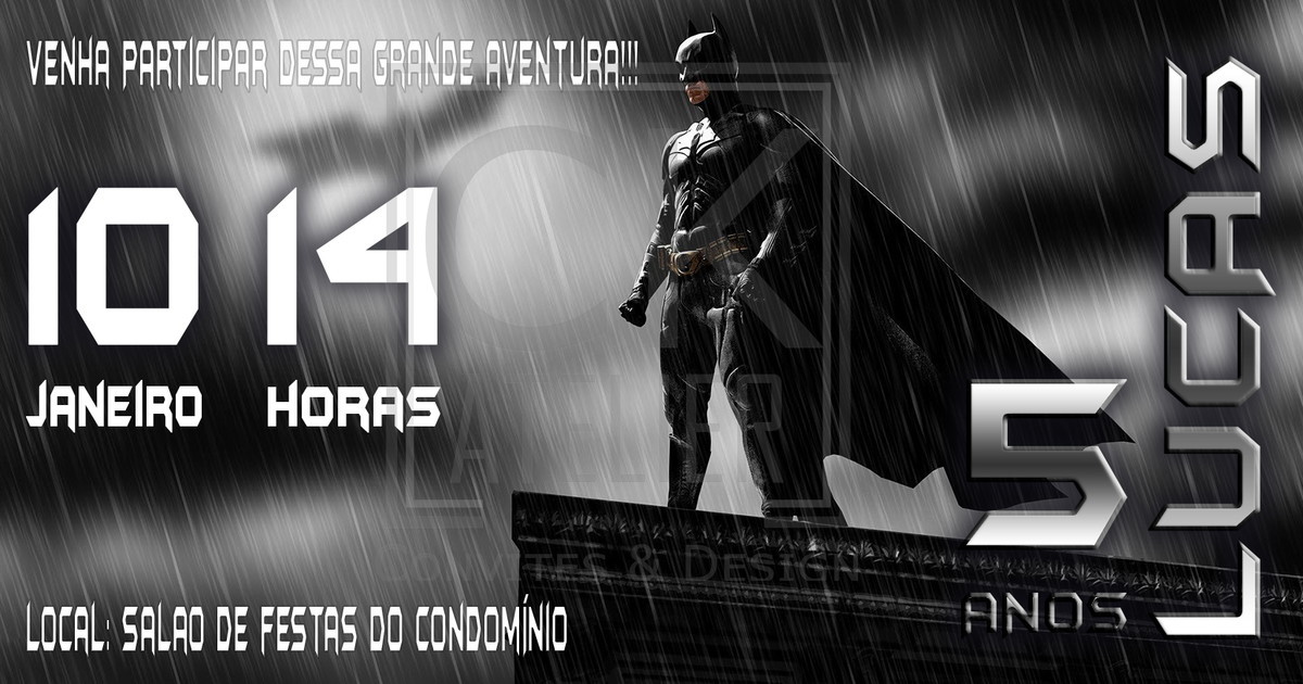Convite Digital Batman