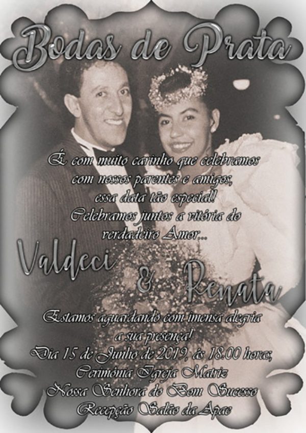 Convite Digital Bodas de Prata
