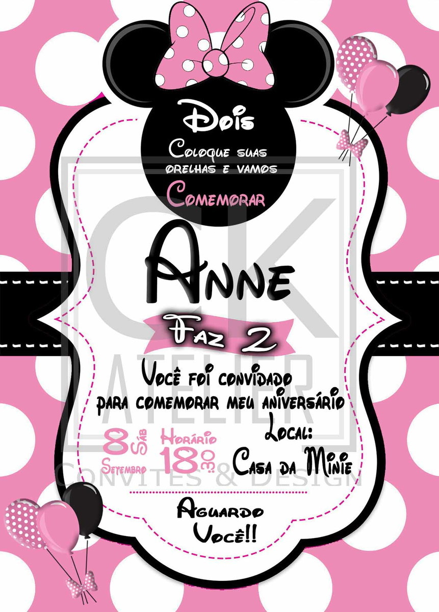 Convite Digital Minie