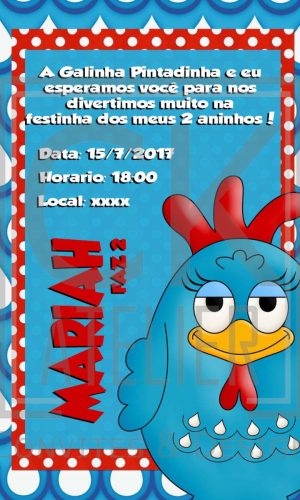 Convite Galinha Pintadinha