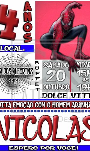 Convite Homem Aranha