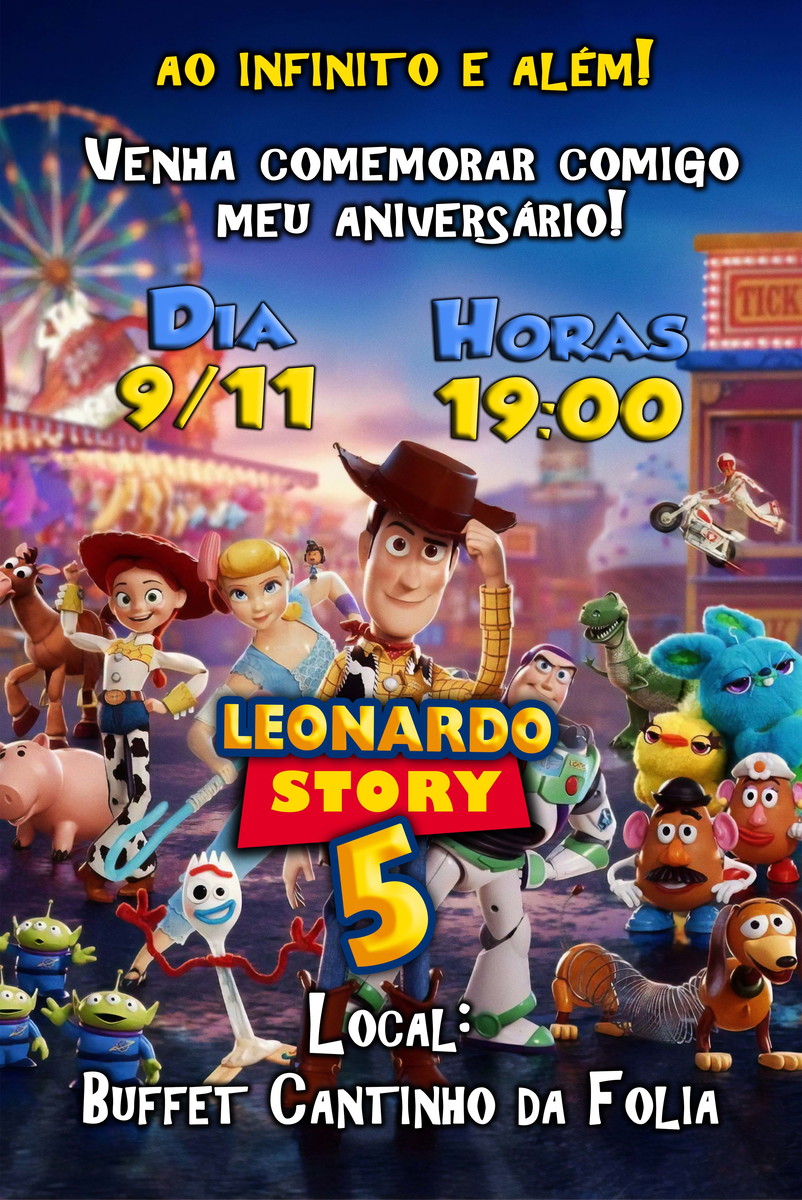 Convite Toy Story