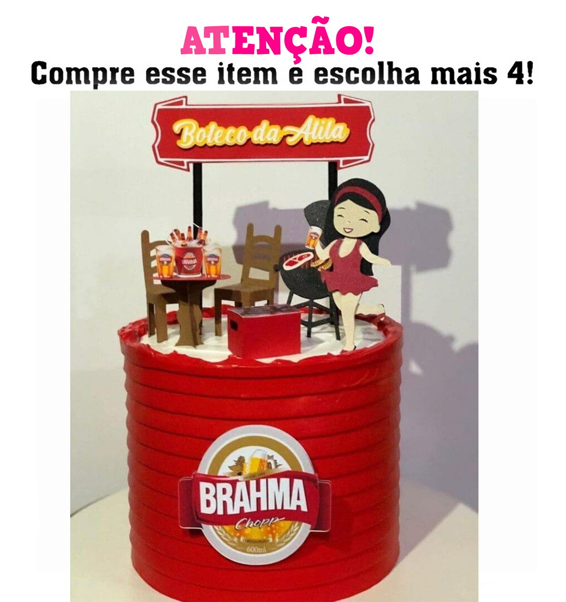 KIT C/ 5 ARQUIVO DE CORTE: TOPO BOTECO MESA 3D 002