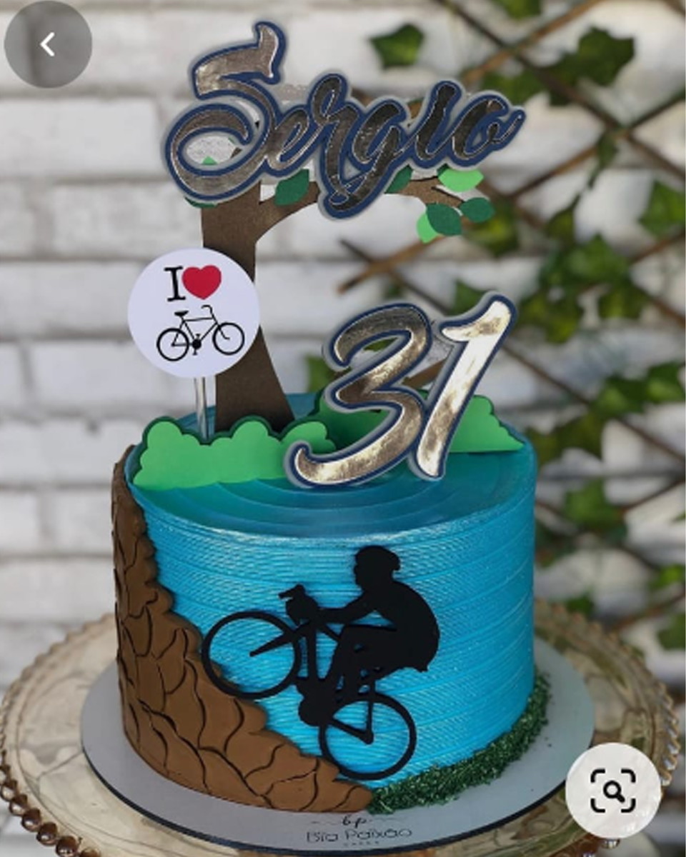 KIT C/ 5 ARQUIVO DE CORTE: TOPO DE BOLO CICLISTA 001