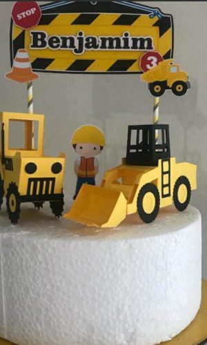 KIT C/ 5 ARQUIVO DE CORTE: TOPO DE BOLO CONSTRUÇÃO 001