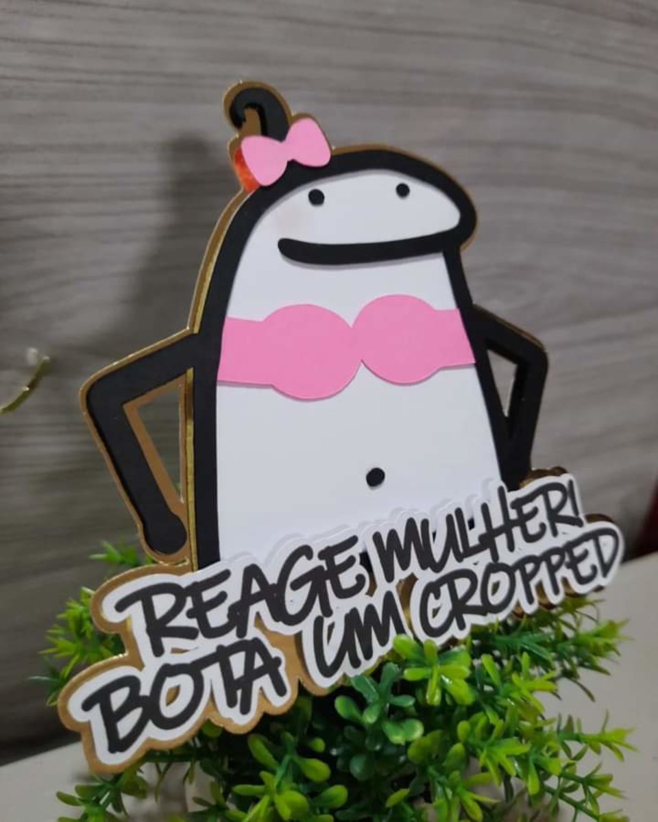 KIT C/ 5 ARQUIVO DE CORTE: TOPO DE BOLO FLORK BENTO CAKE 004