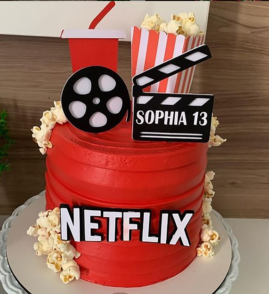 Kit C/ 5 Arquivo De Corte: Topo De Bolo Netflix 002