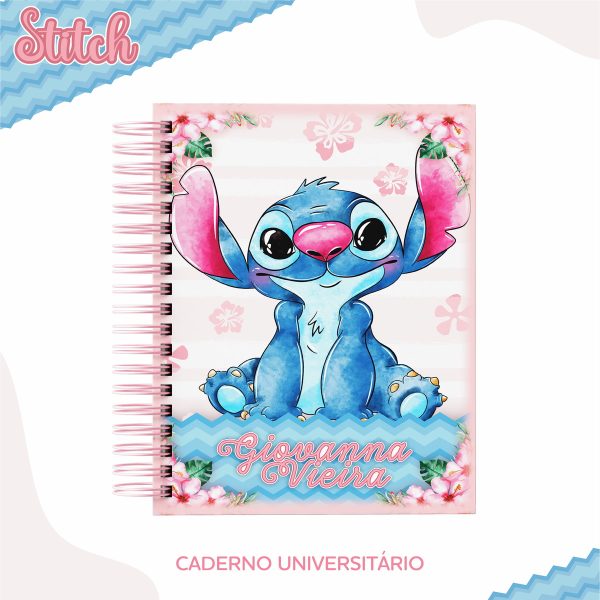 Kit c/ 5 Arquivos de corte: 09 - ETIQUETAS ESCOLARES STITCH - Imagem 3