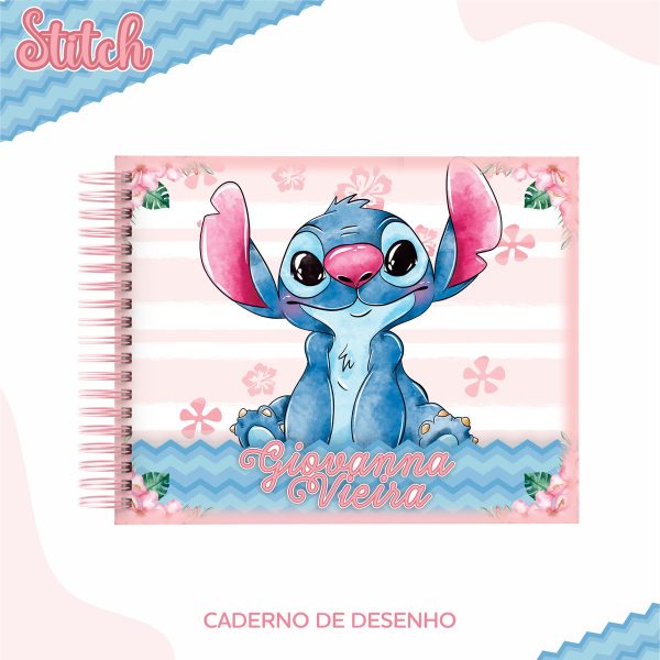 Kit c/ 5 Arquivos de corte: 09 - ETIQUETAS ESCOLARES STITCH - Imagem 2