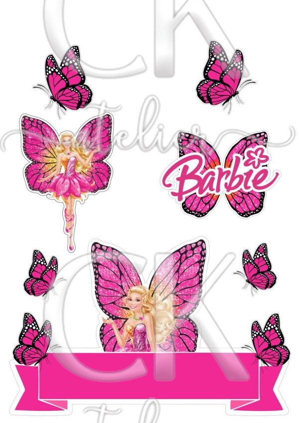 Topo de Bolo Barbie