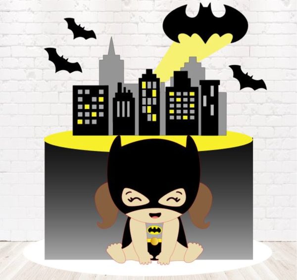 Topo de Bolo Batgirl Cute