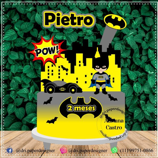 Topo De Bolo Batman