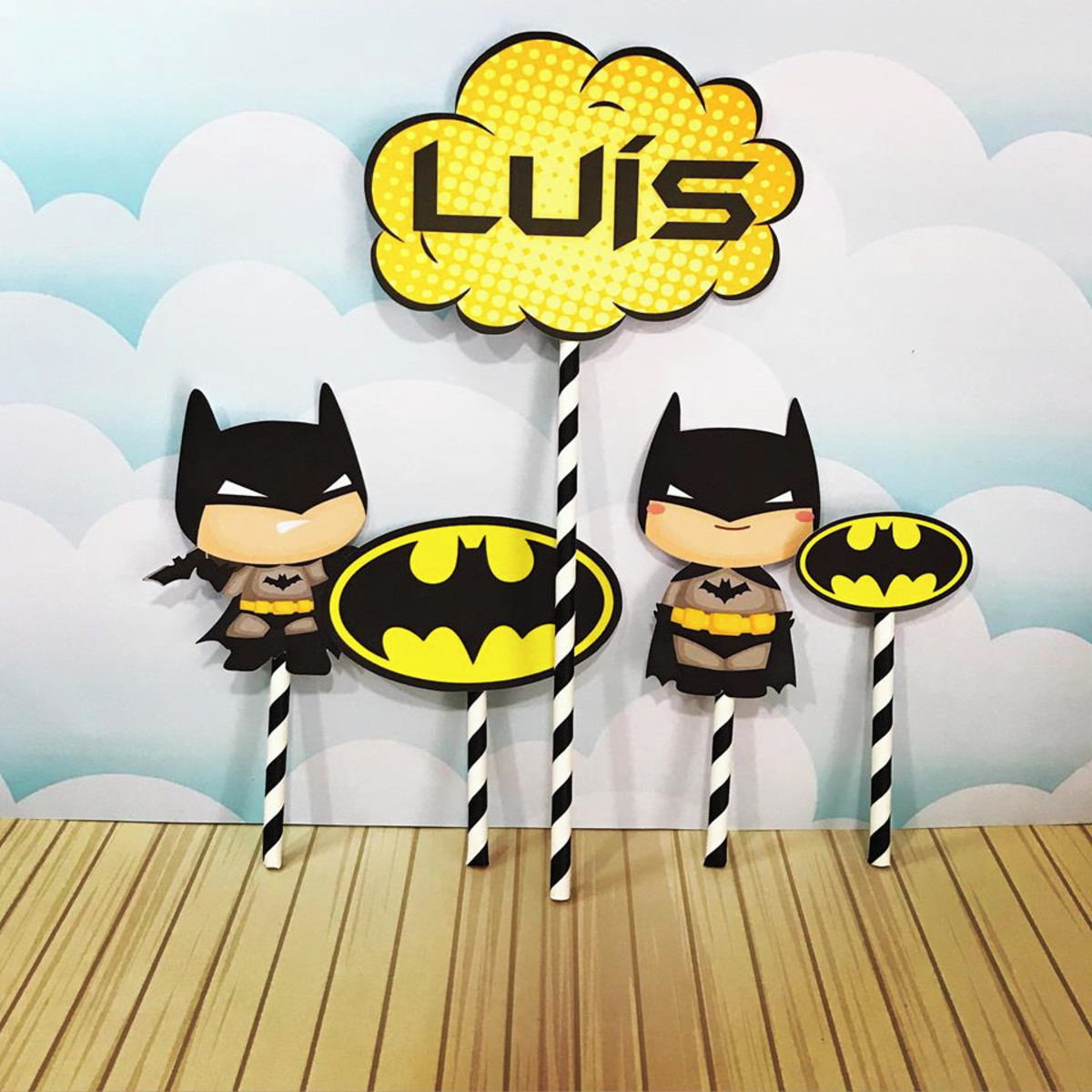 Topo de Bolo Batman