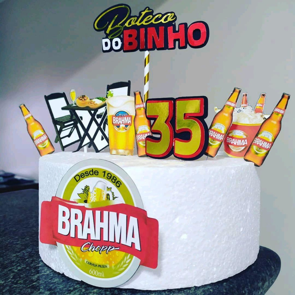 Topo de Bolo Boteco - Imagem 4