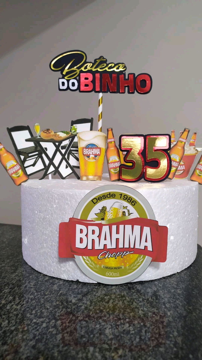 Topo de Bolo Boteco - Imagem 2