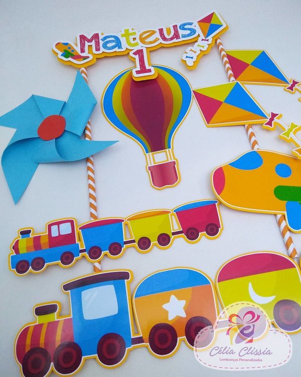 Topo de Bolo Brinquedos