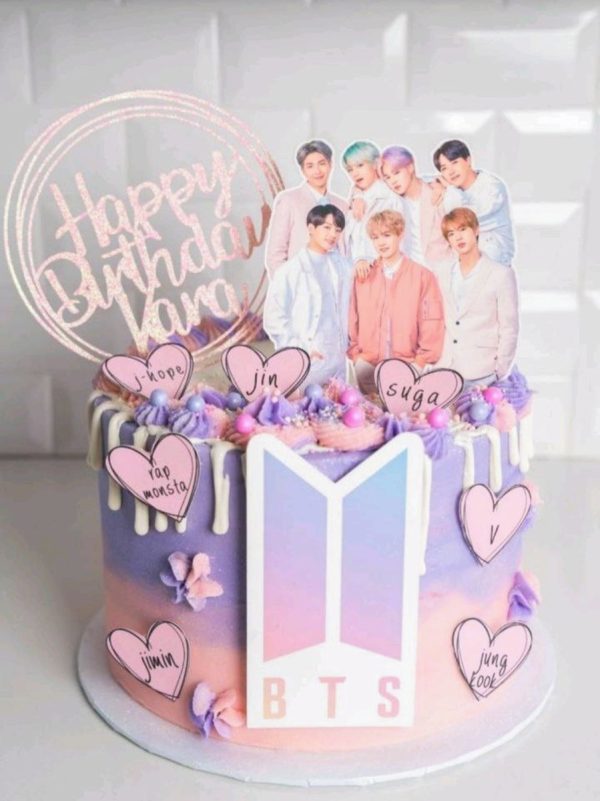 Topo de Bolo Bts