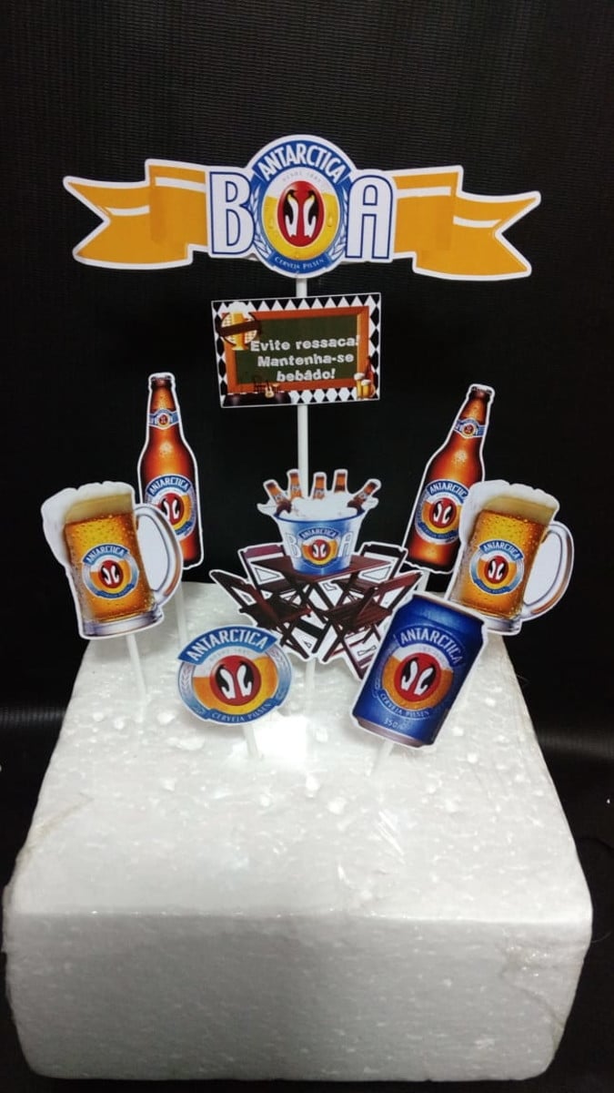 Topo de Bolo CERVEJA