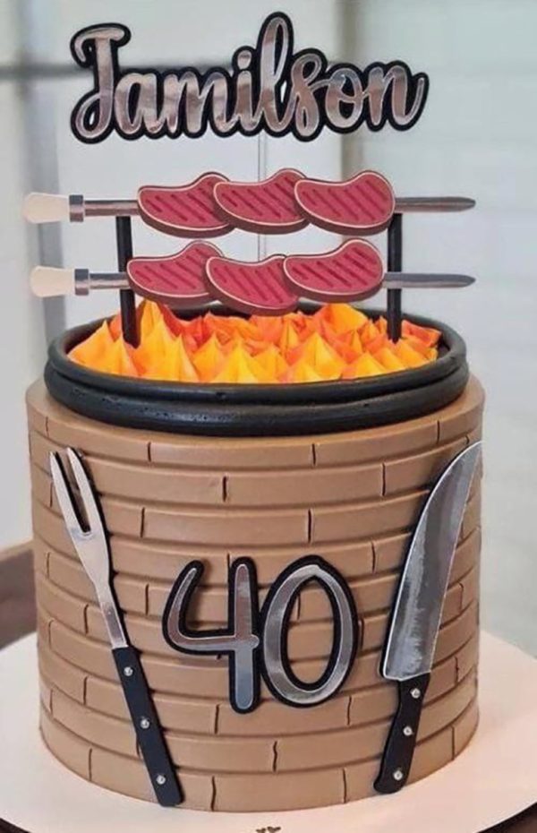 Topo de Bolo Churrasco