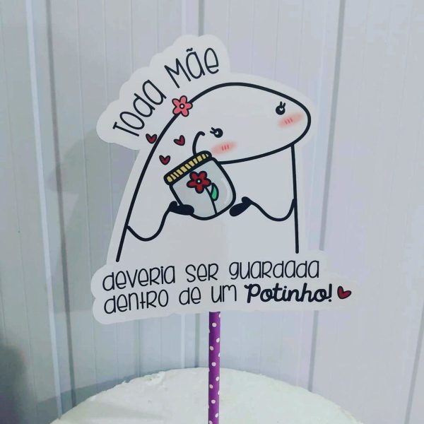 Topo de Bolo Flork mães