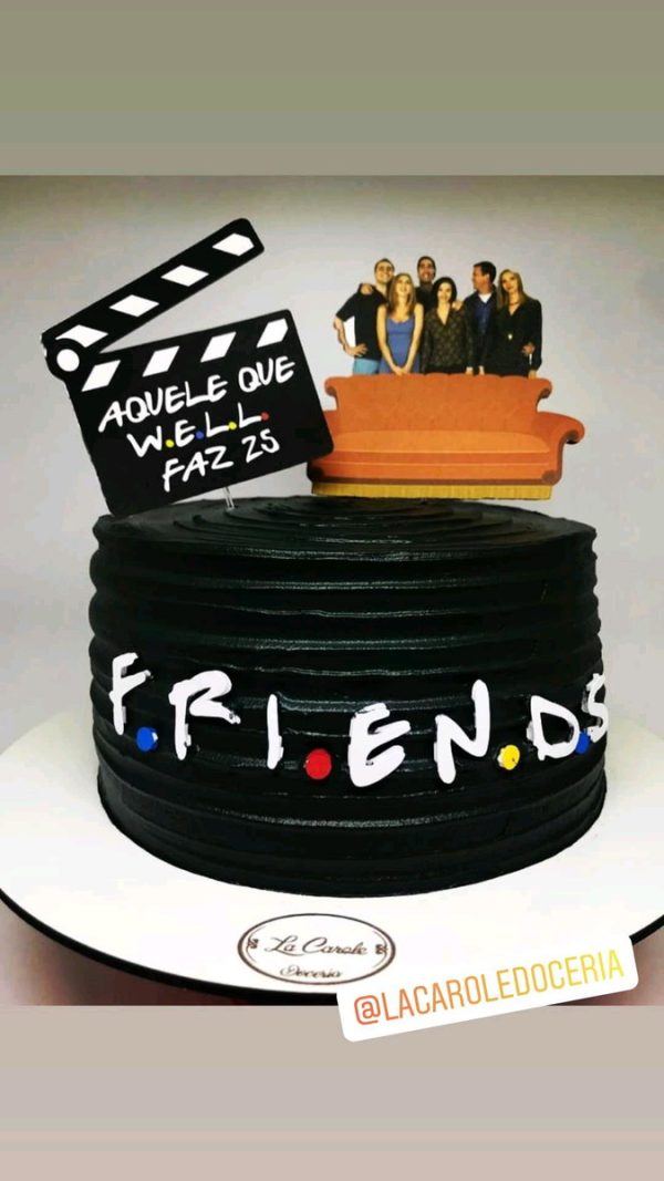 Topo de Bolo Friends