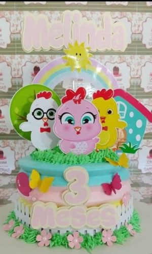 Topo de Bolo Galinha Baby