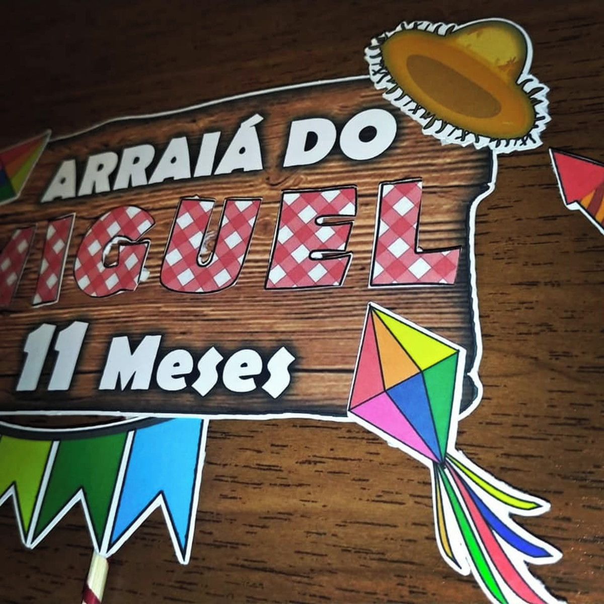 Topo De Bolo Galinha Pintadinha Arraiá - Imagem 2