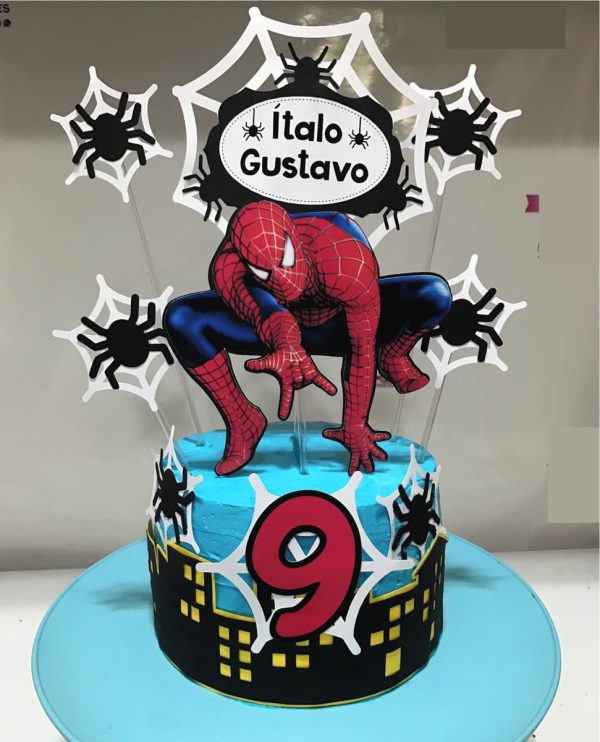 Topo de Bolo Homem Aranha