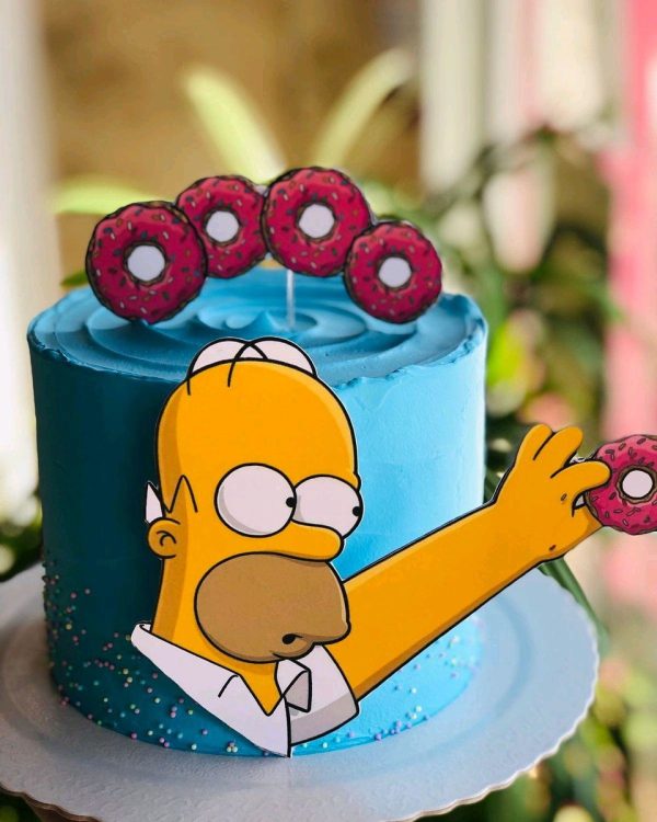 Topo de Bolo Hommet Simpson