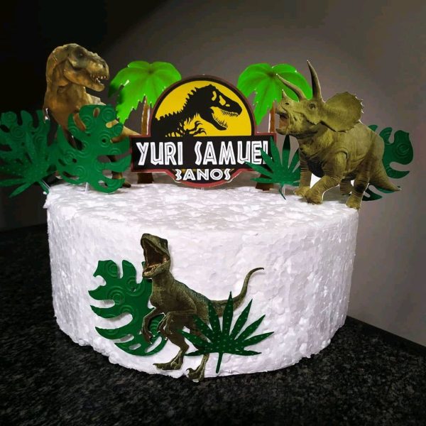 Topo de Bolo Jurassic Park - Imagem 3