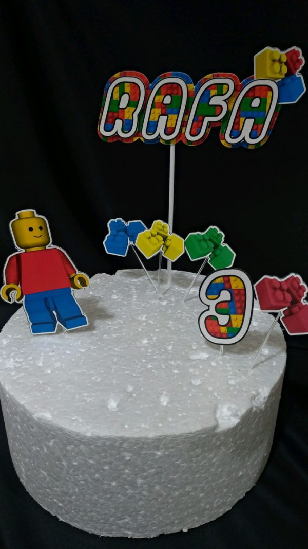 Topo de Bolo Lego - Image 4