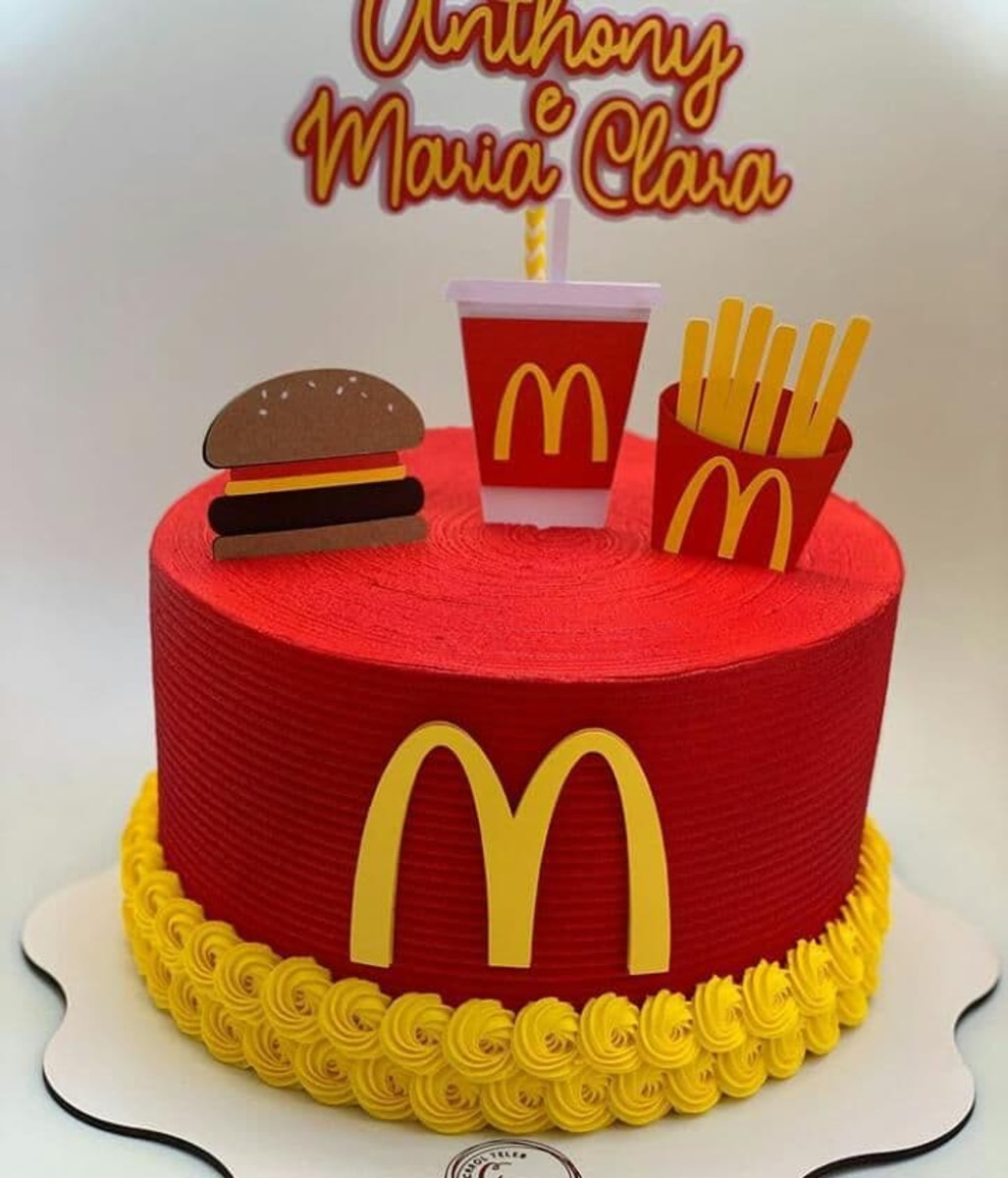Topo de Bolo Macdonalds