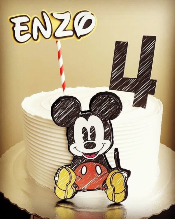 Topo de Bolo Mickey Vintage
