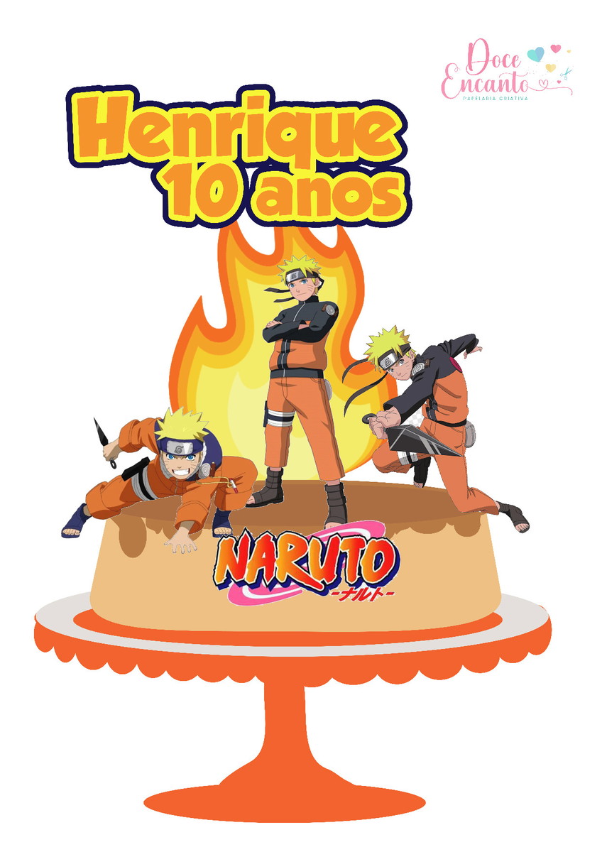 Topo De Bolo Naruto