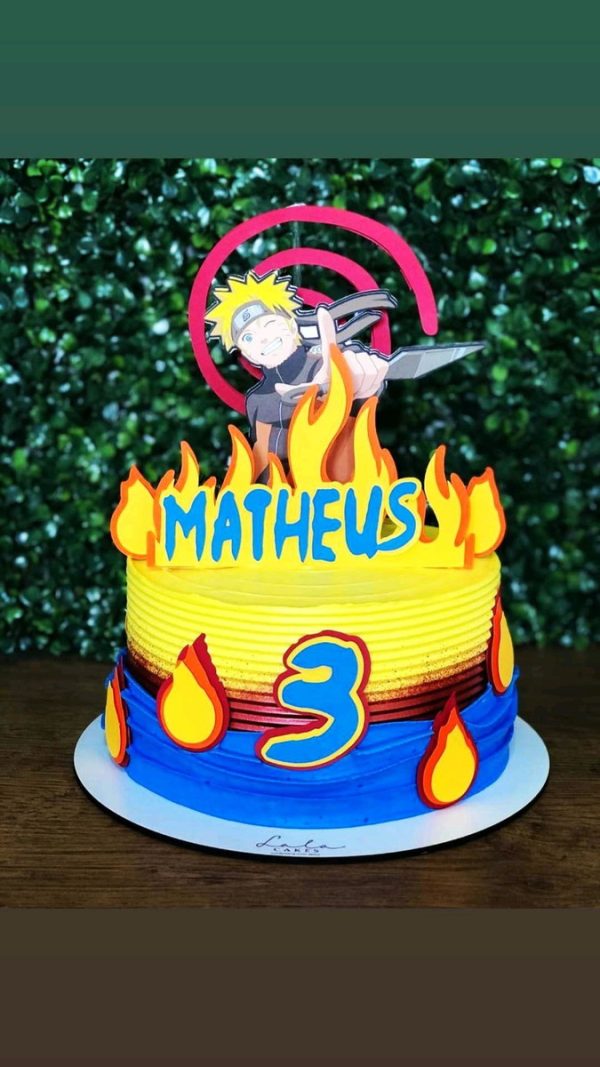 Topo de Bolo Naruto