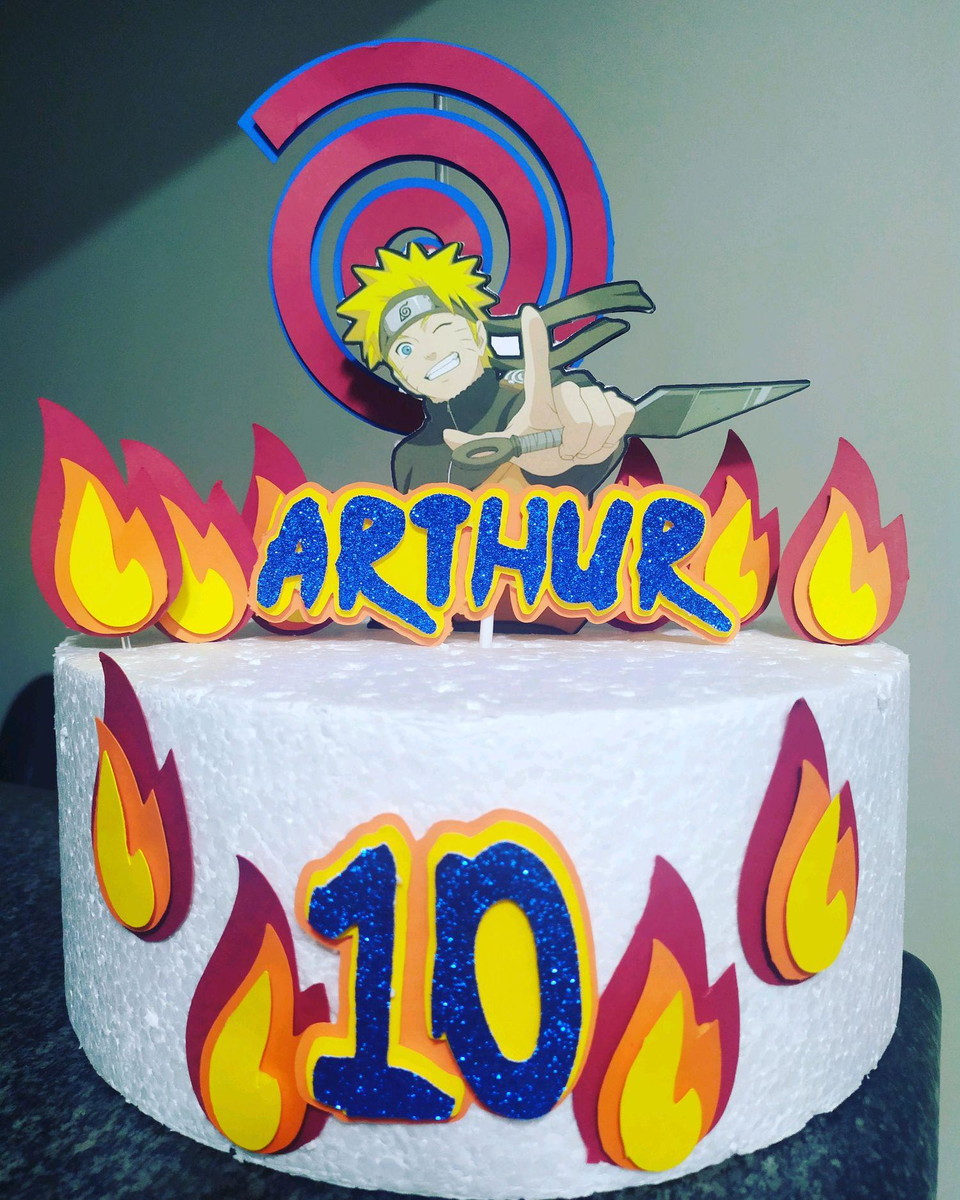 Topo de Bolo Naruto
