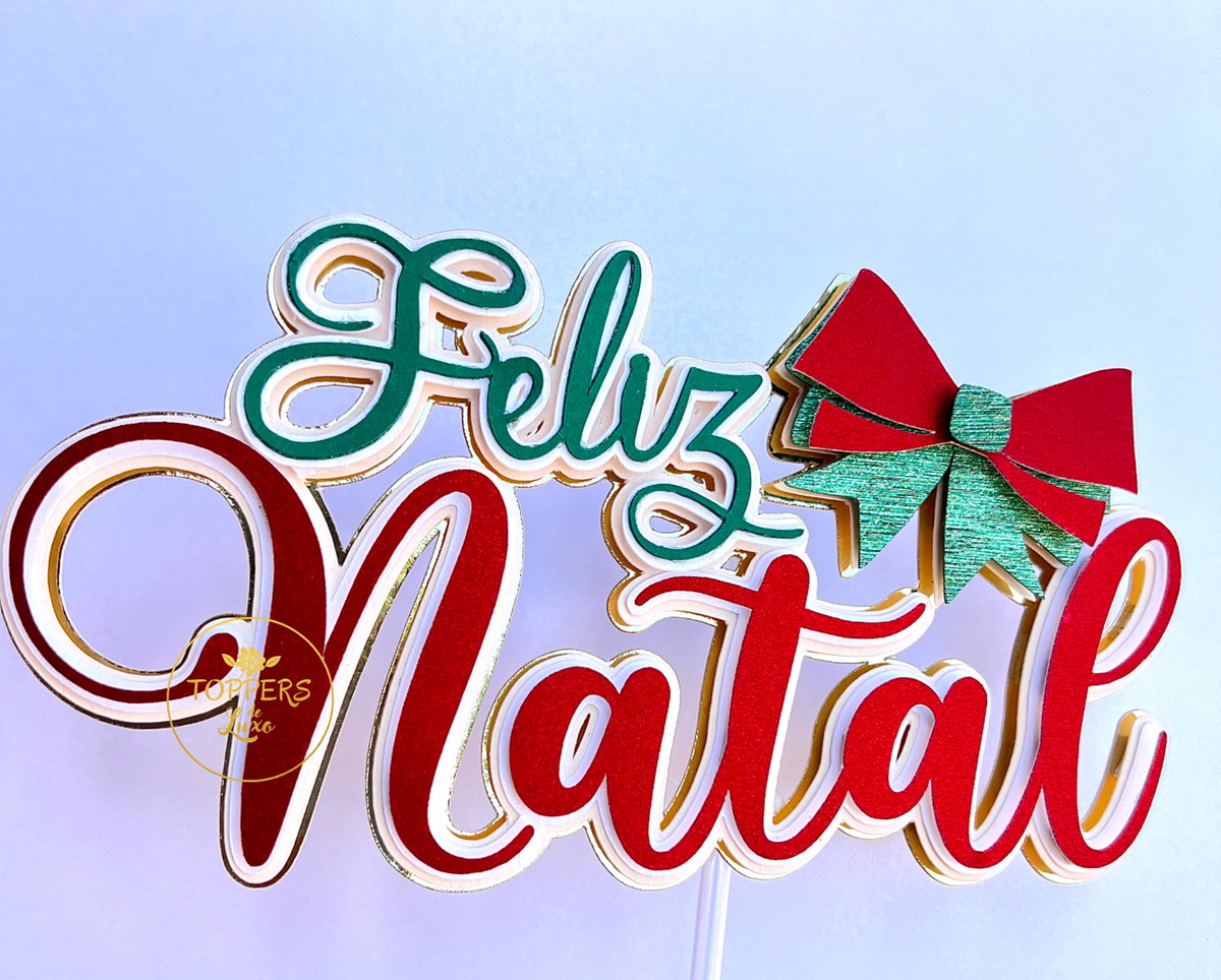 Topo de Bolo Natal