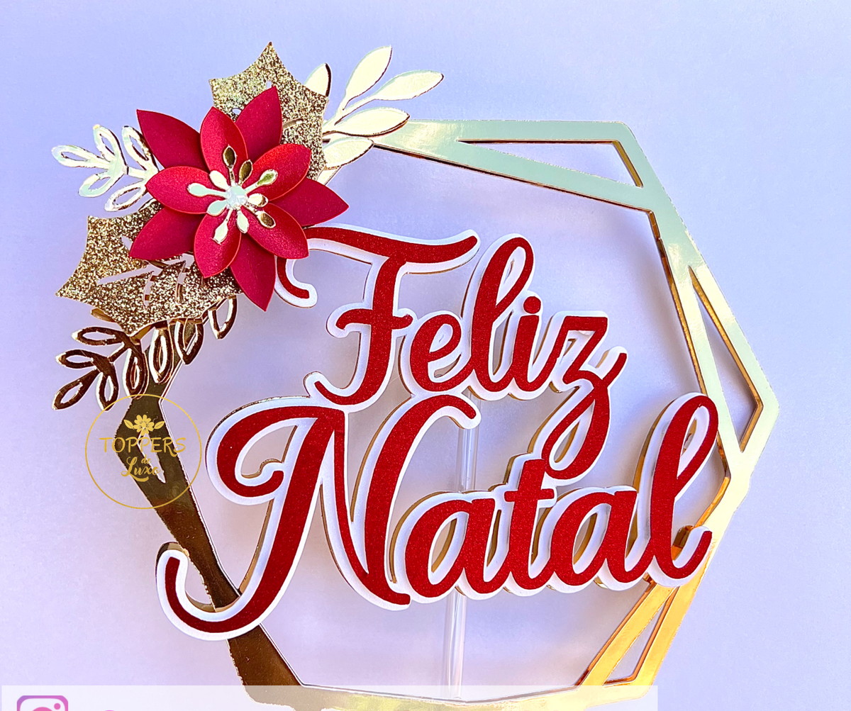 Topo de Bolo Natal