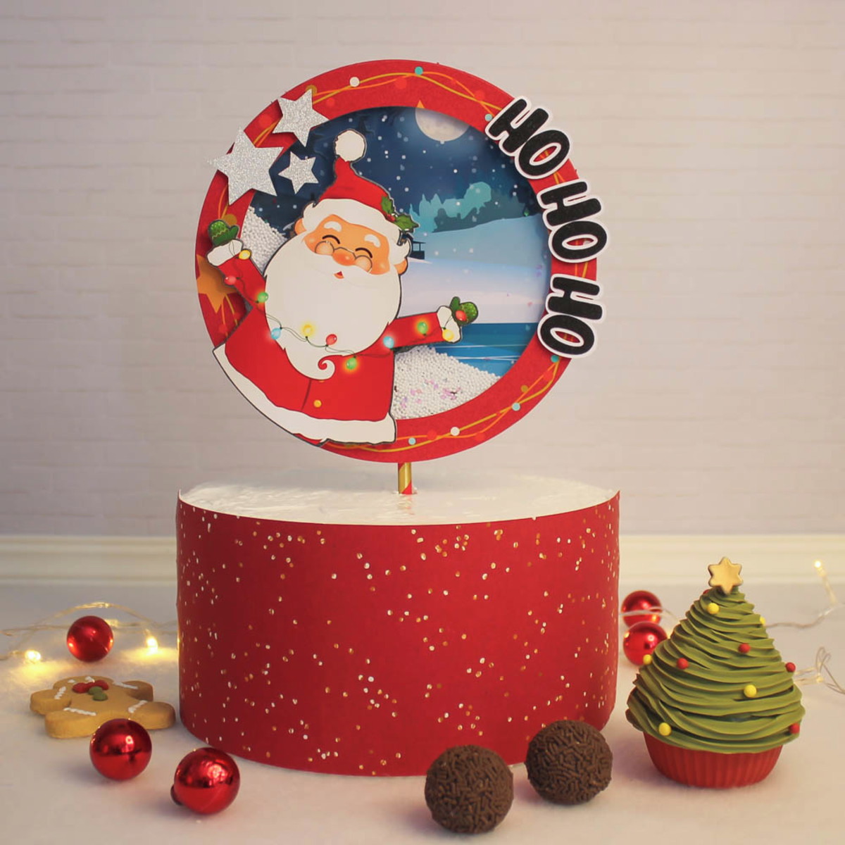Topo de Bolo Natal