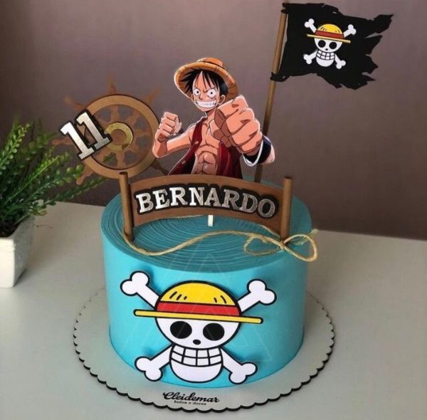 Topo de Bolo One Piece