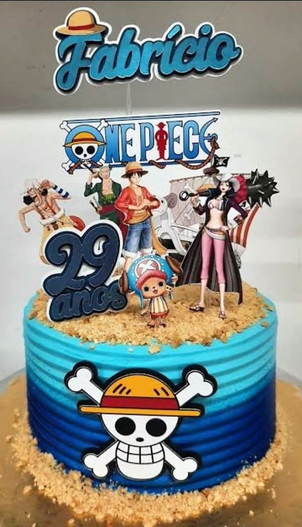 Topo de Bolo One Piece