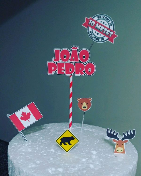 Topo de Bolo Canadá