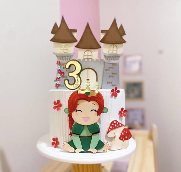 Topo de Bolo Princesa Fiona
