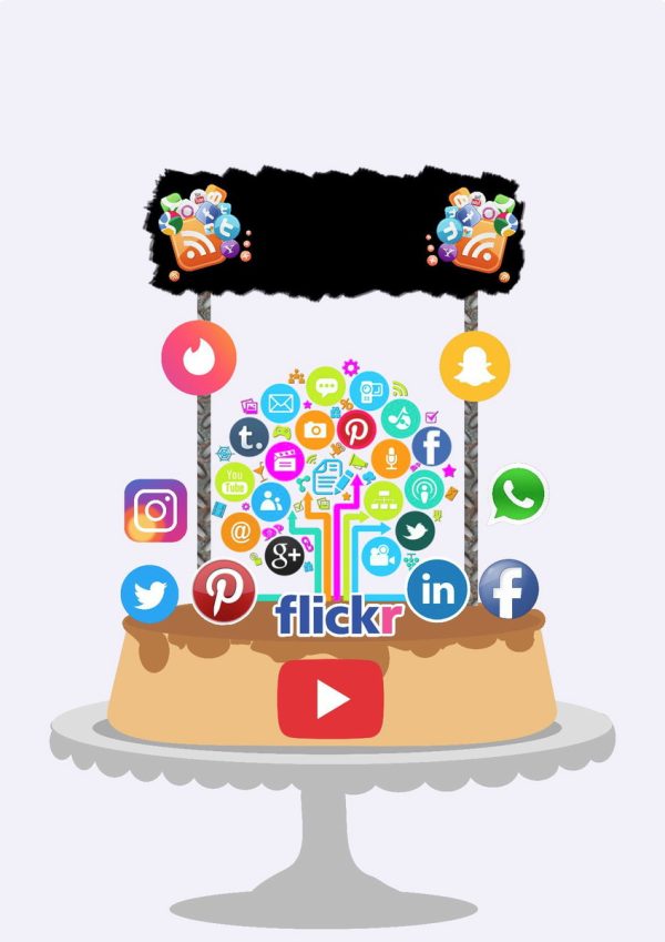 Topo De Bolo Redes Sociais