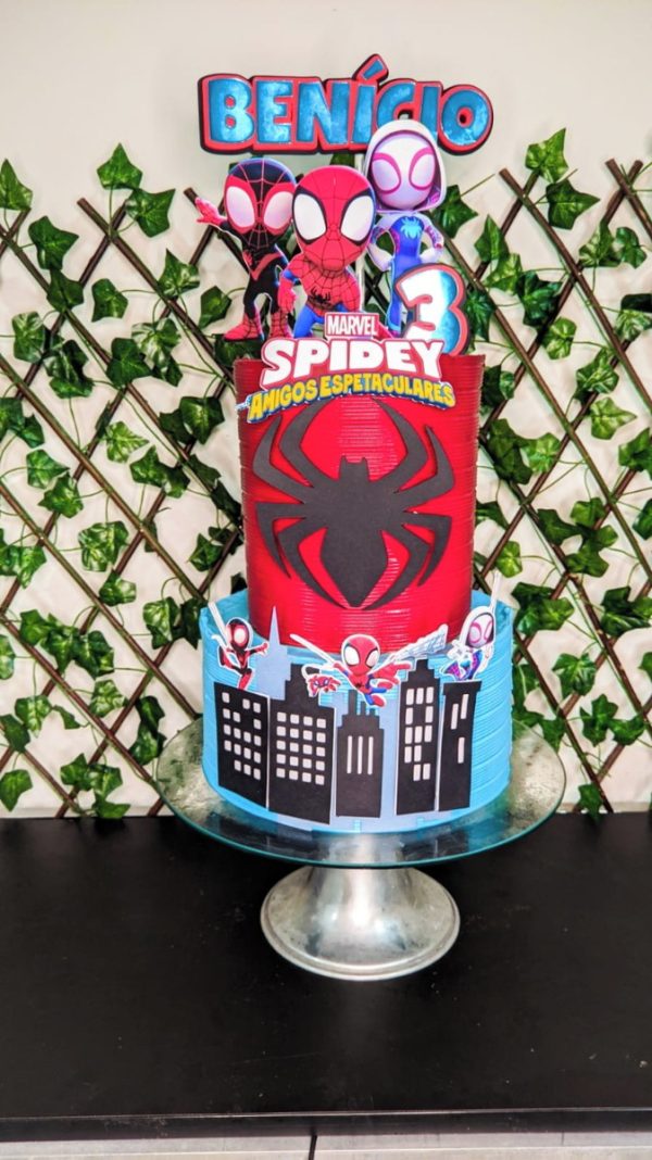 Topo de Bolo Spidey