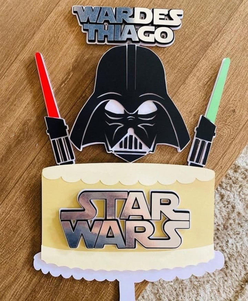 Topo de Bolo Star Wars